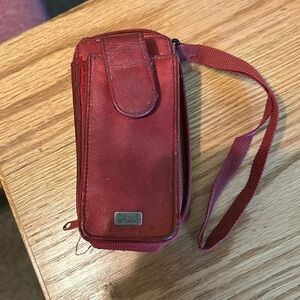 Leather cell phone case/wallet.